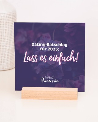 Single Life - Kalender im Holzaufsteller 2025