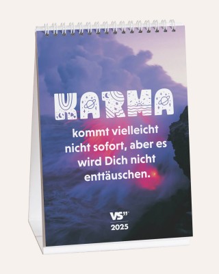 Karma - A5 Monatstischkalender 2025 VSxWP